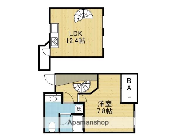RADIATION COURT(1LDK/6階)の間取り写真