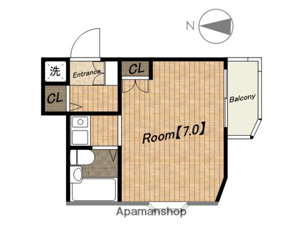 リエス天王寺東(1K/3階)の間取り写真