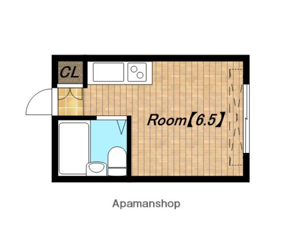 谷9クローバーハイツ(ワンルーム/5階)の間取り写真