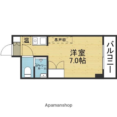 KUWADA(1K/6階)の間取り写真