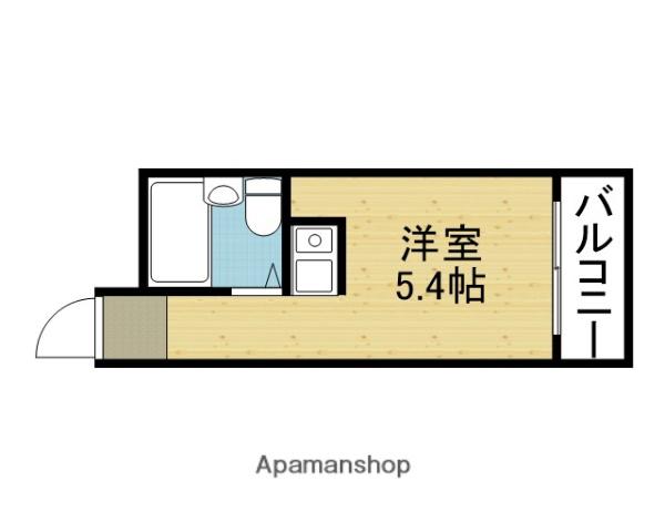 パークサイド上本町駅前(ワンルーム/6階)の間取り写真