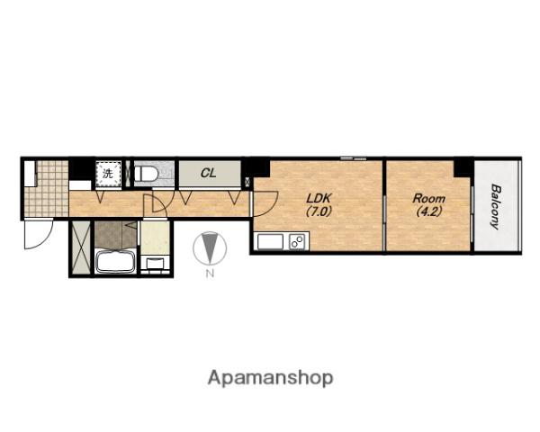 COZY上汐(1LDK/2階)の間取り写真