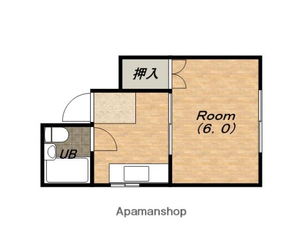 レモンビル(1K/3階)の間取り写真