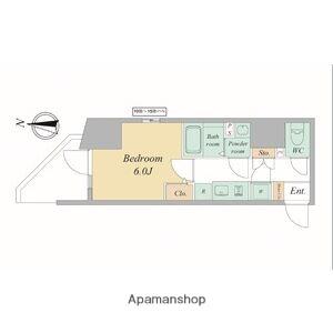 エスリードレジデンス大阪谷町ザ・マークス(1K/3階)の間取り写真