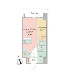 セレニテ日本橋エクラ(1LDK/10階)の間取り写真