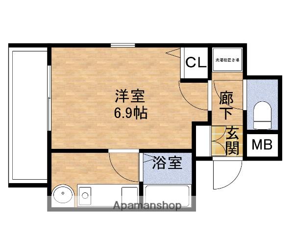 アスヴェル東本町(1K/5階)の間取り写真