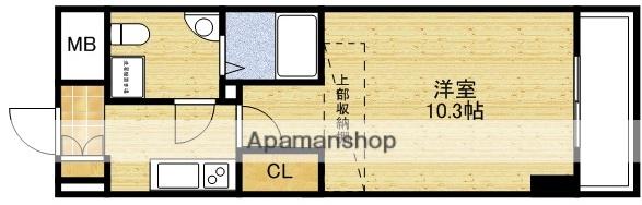 SERENITE江坂四番館(1K/7階)の間取り写真