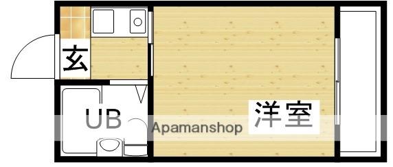 ルミエール淡路イースト(ワンルーム/2階)の間取り写真