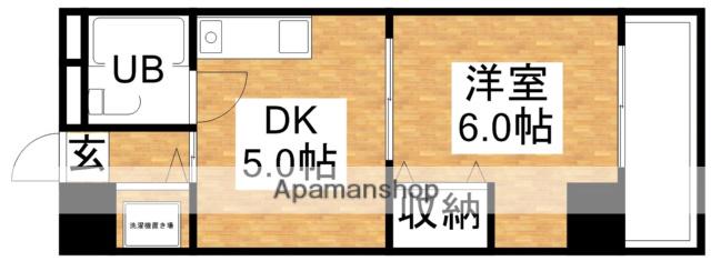 クリテリオン新大阪(1DK/10階)の間取り写真