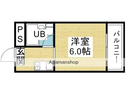 マキシム十三(1K/2階)の間取り写真