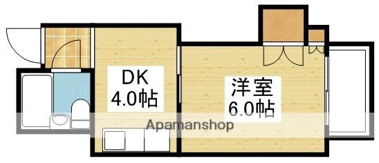 グレイスフル第2東三国2(1DK/2階)の間取り写真