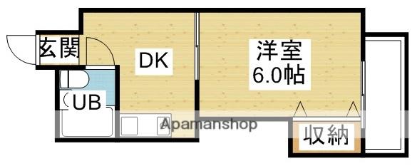 シティコート新大阪(1DK/9階)の間取り写真