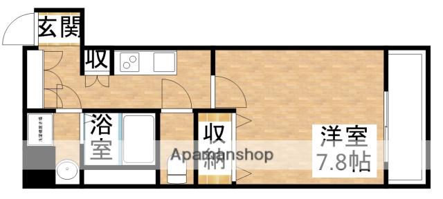 ベルヴィ江坂公園(1K/9階)の間取り写真