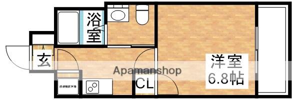 レジュールアッシュPREMIUMTWIN-2(1K/13階)の間取り写真