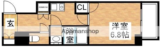 レジュールアッシュPREMIUMTWIN-2(1K/2階)の間取り写真