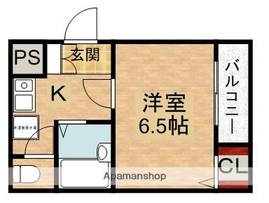 パラス2番館(1K/2階)の間取り写真