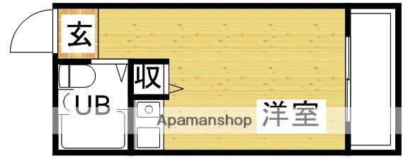 ファースト東中島(ワンルーム/4階)の間取り写真