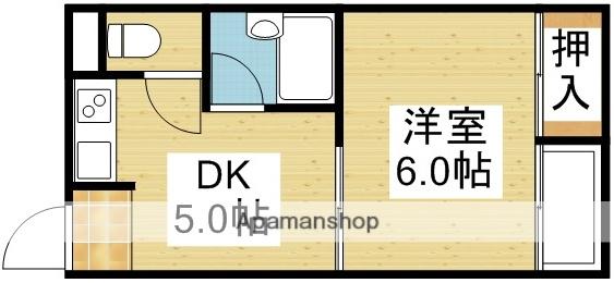 シティライフ新大阪(1DK/4階)の間取り写真
