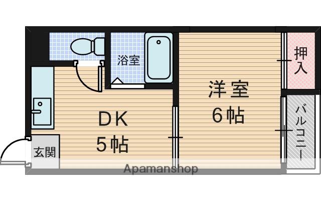シティライフ新大阪(1DK/2階)の間取り写真