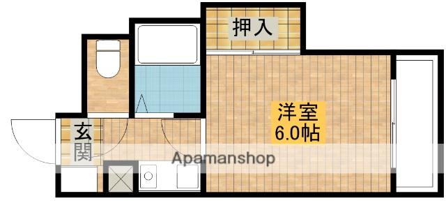 豊里芙蓉ハイツ(1K/3階)の間取り写真