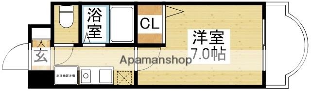 ローズコーポ西中島(1K/10階)の間取り写真