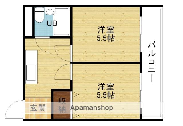 クルーム新大阪1番館(2K/3階)の間取り写真