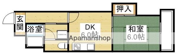 シャンティマサノ(1DK/5階)の間取り写真