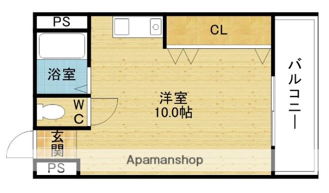 ユニオン新大阪(1K/2階)の間取り写真
