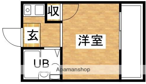 第3平野マンション(1K/1階)の間取り写真