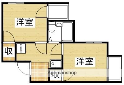 インペリアルスィートコーニッシュ(ワンルーム/1階)の間取り写真