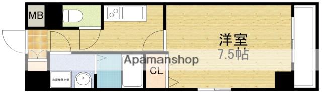 エスリード江坂垂水町(1K/9階)の間取り写真