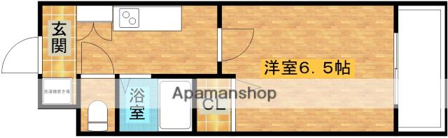 クラウンハイム相川フラワーコート(1K/4階)の間取り写真