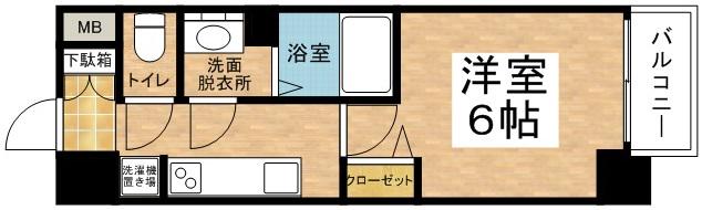 プレサンス新大阪コアシティ(1K/11階)の間取り写真