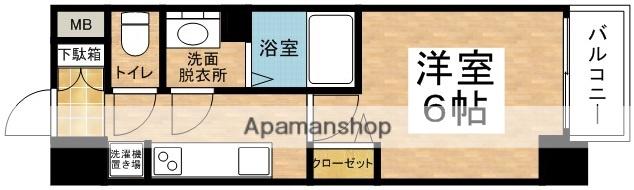 プレサンス新大阪コアシティ(1K/7階)の間取り写真
