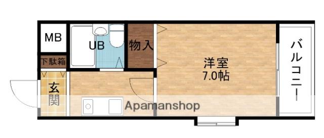 ノルデンハイム上新庄(1K/3階)の間取り写真