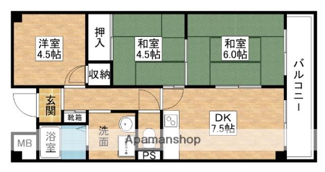 メゾン・サンフォーレ(3DK/3階)の間取り写真