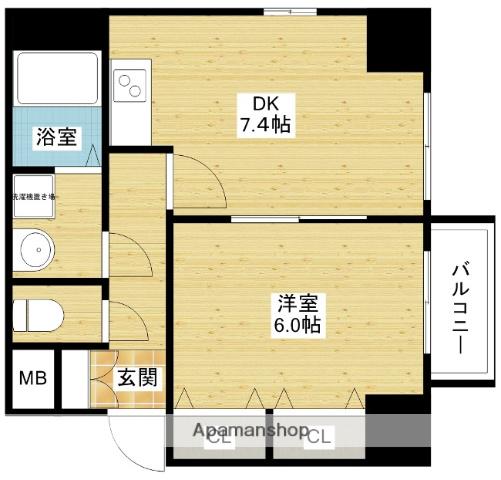 オクトレーベン新大阪(1DK/4階)の間取り写真