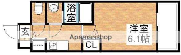 メインステージ新大阪(1K/5階)の間取り写真