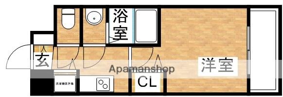 アドバンス新大阪ウエストゲート(1K/6階)の間取り写真