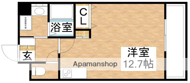 グランブルジュ(ワンルーム/9階)の間取り写真