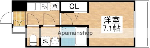 オーキッドレジデンス新大阪(1K/5階)の間取り写真