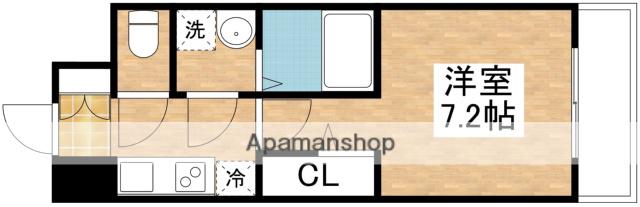 オーキッドレジデンス新大阪(1K/7階)の間取り写真