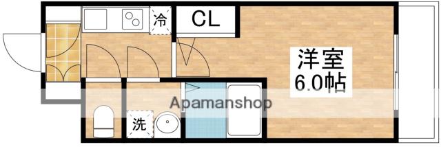 S-RESIDENCE新大阪GARDEN(1K/11階)の間取り写真