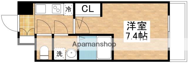 M-RESIDENCE新大阪GARDEN(1K/8階)の間取り写真