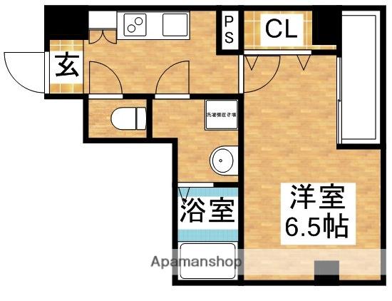 グランパシフィック木川東(1K/2階)の間取り写真