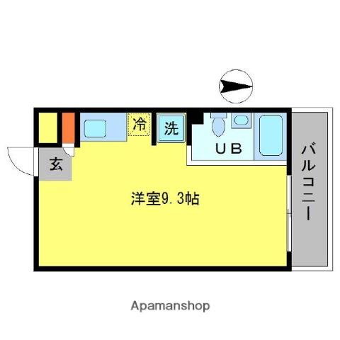 是空 JYUSO(ワンルーム/3階)の間取り写真