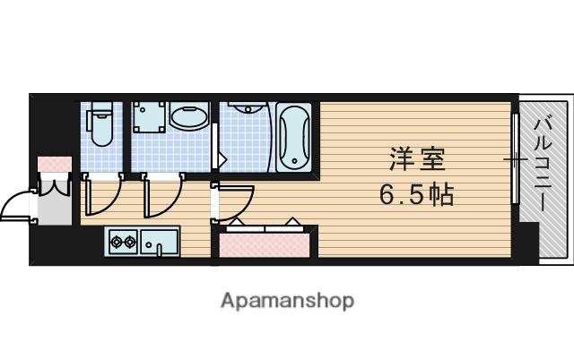 レジュールアッシュ淡路駅前(1K/4階)の間取り写真
