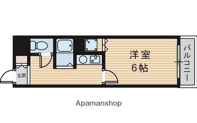 オリエントハイツ(1K/5階)の間取り写真