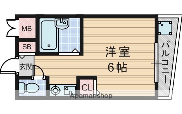 メゾンアンティーム(1K/1階)の間取り写真