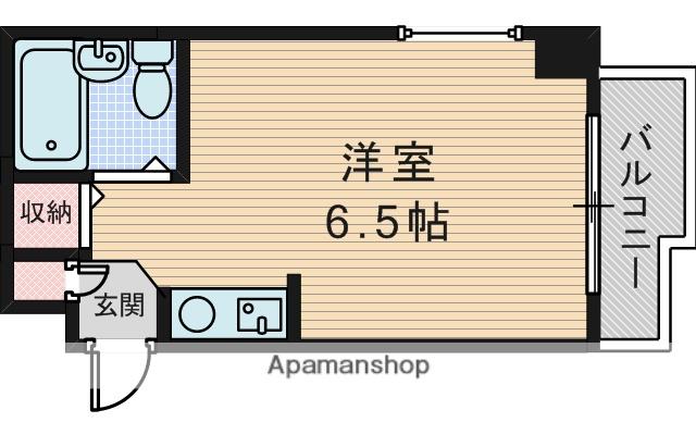 ベルメゾン豊新Ⅱ(ワンルーム/4階)の間取り写真